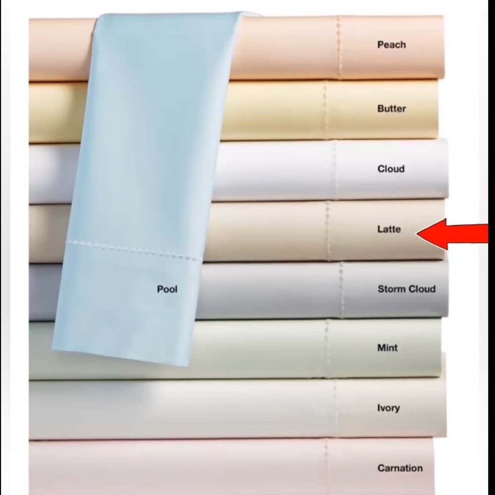 Martha Stewart Collection Solid 400 TCCotton Sateen Pillowcase, king